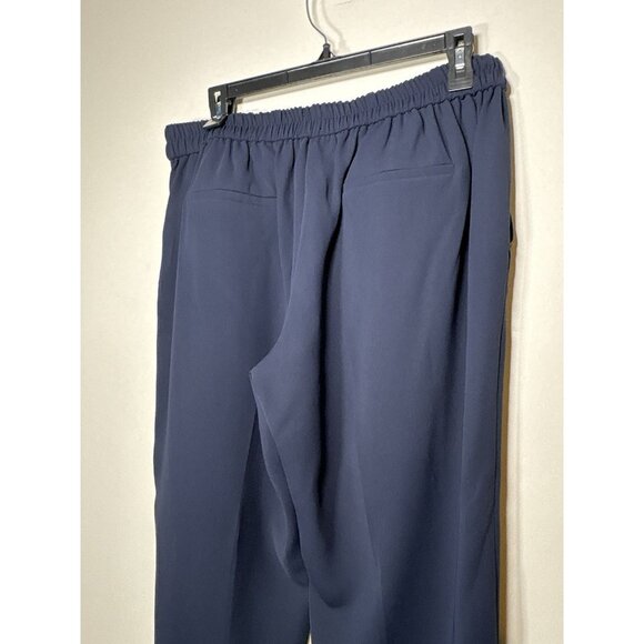J CREW Jamie Pant Navy Blue Classic Preppy Work Business Minimalist Size 12P - Picture 6 of 9